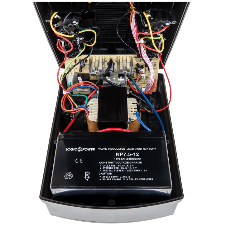 ДБЖ LogicPower LP 650VA-6PS (455Вт) Black (4324) фото 3