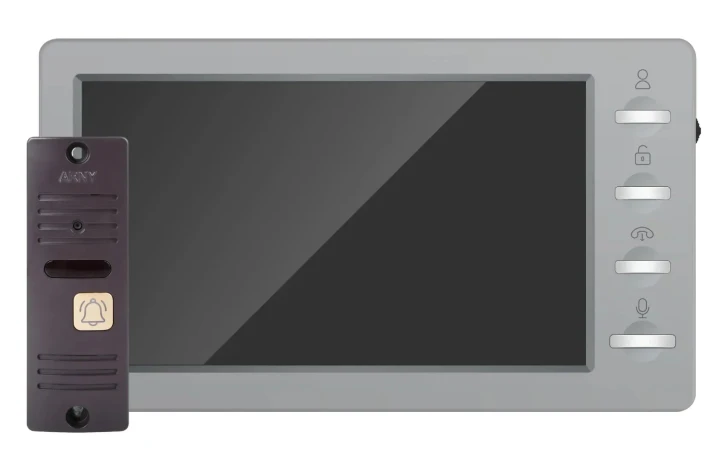 Комплект відеодомофону Arny AVD-7008FHD Gray/Brown