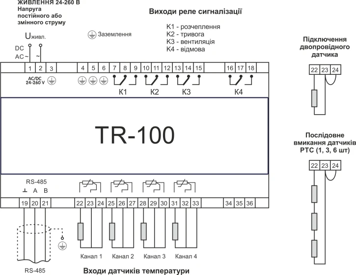 Температурные реле Новатек ТР-100 фото 2