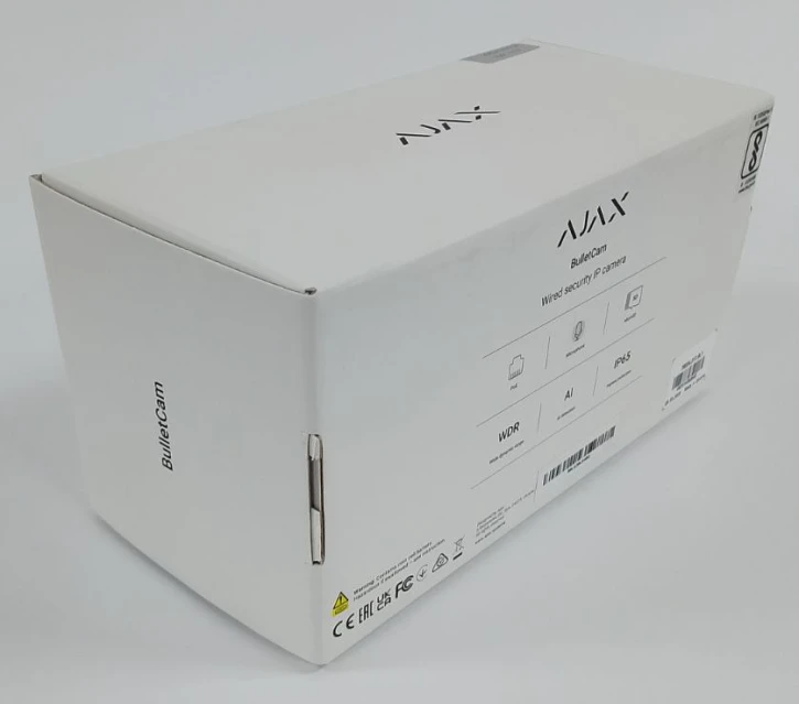 (Уценка) Проводная охранная IP-камера Ajax BulletCam (5 Mp/2,8 mm) Black фото 2