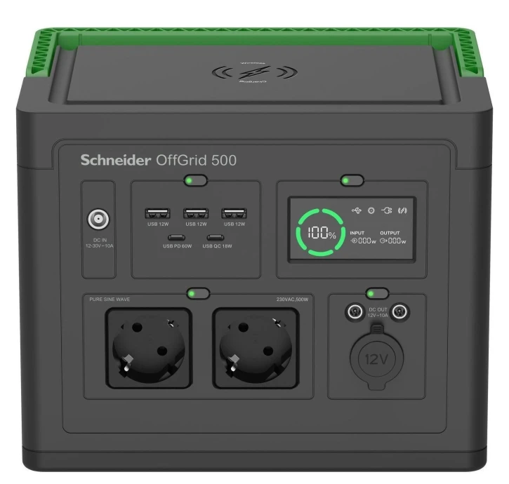 Зарядная станция Schneider Electric 500 517Wh (PPS500-GR)