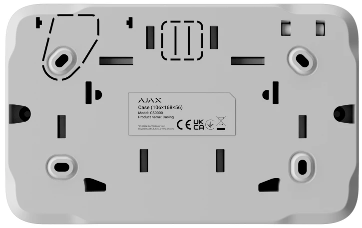 Корпус для захищеного дротового під'єднання пристроїв Ajax Case A (106) White (63138.186.WH) фото 3