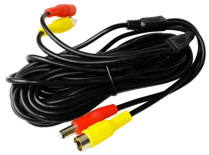 Кабель RCA-RCA + кабель живлення 10 метрів фото 2