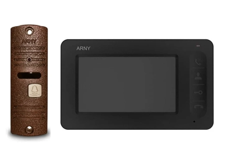 Комплект відеодомофону Arny AVD-4005 Black/Copper