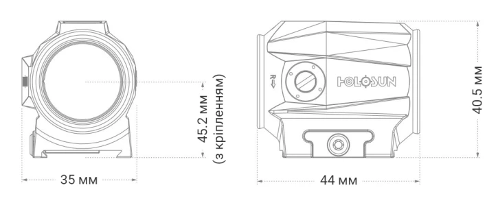 Коліматорний приціл Holosun SCRS RD 2 (747040) фото 10