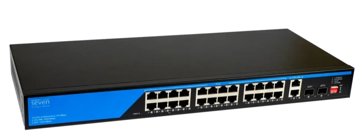 PoE комутатор SEVEN P-73224G-2SFP