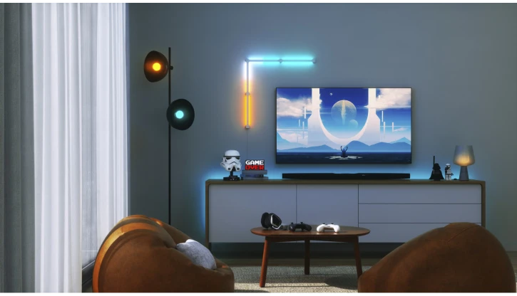 Розумна система освітлення Nanoleaf Lines 90 Degrees Starter Kit Apple HomeKit 4 шт (NL59K02-4SN00) фото 10