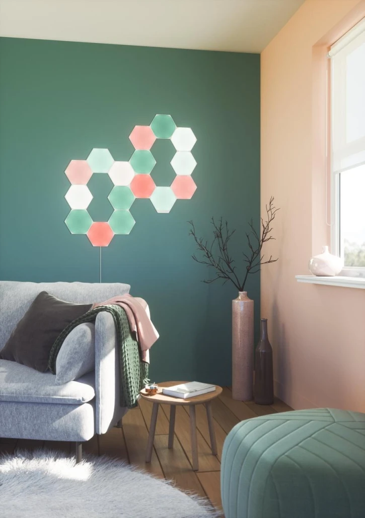 Комплект розумних світлових панелей Nanoleaf Shapes - Hexagon Starter Kit - 9 шт. фото 9