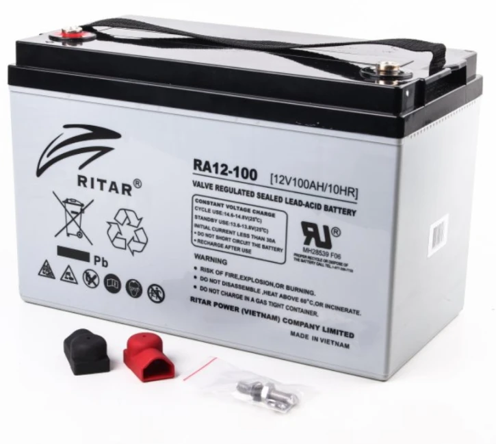 Акумуляторна батарея Ritar AGM RA12-100 12V 100Ah фото 2