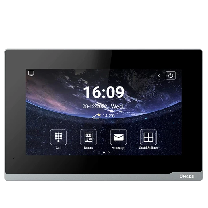 IP-відеодомофон Dnake E416W з Wi-fi Black (00-00009446) фото 2