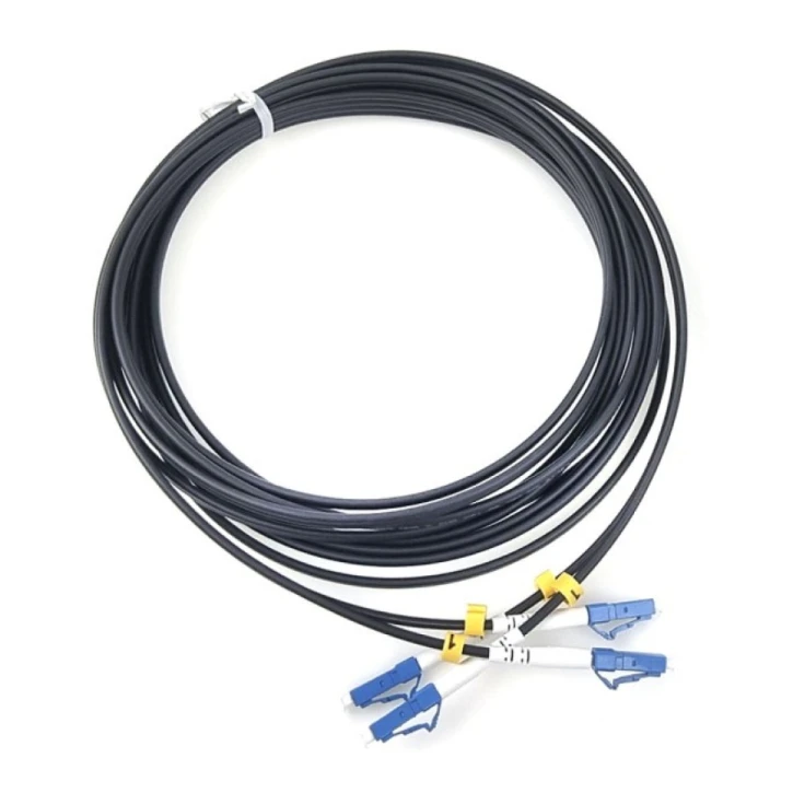 Патч-корд оптичний E-server duplex LC - LC (MM, 50/125, OM3 LSZH) 5 м (ES-LC-LC/UPC-5-MM-D) фото 2