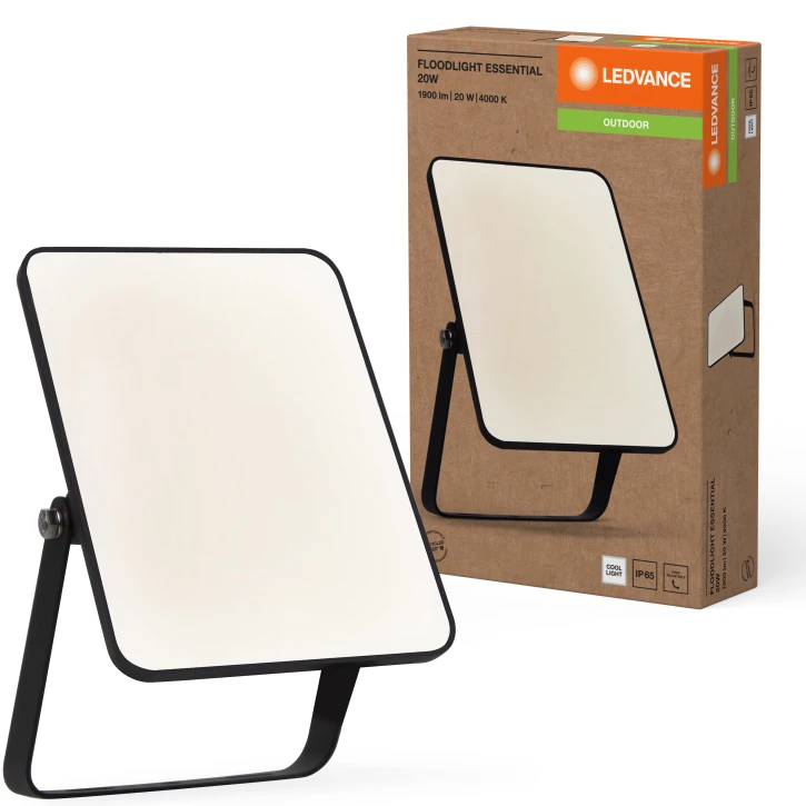Прожектор LED Ledvance FL ESSENTIAL 20 Вт, 4000 К Black (4058075768017)