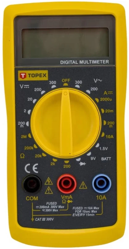 Мультиметр цифровий Topex 94W104 фото 3