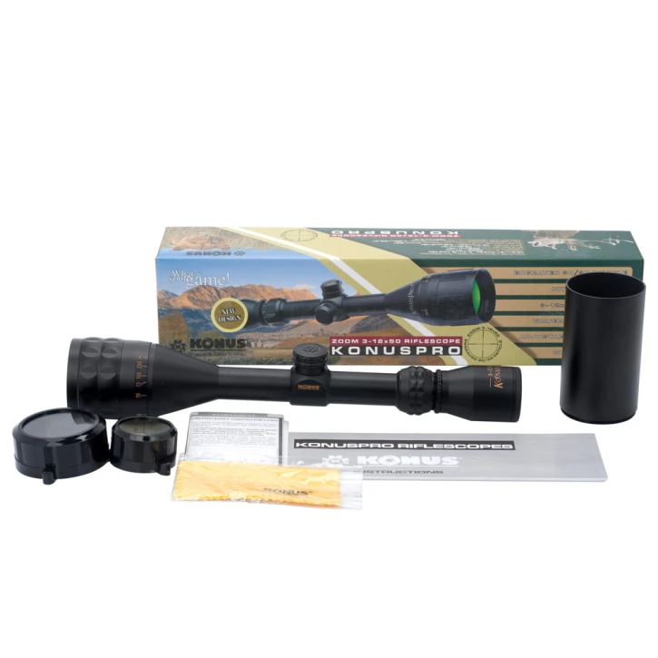 Оптичний приціл Konus KONUSPRO 3-12x50 30/30 AO (7256) фото 4