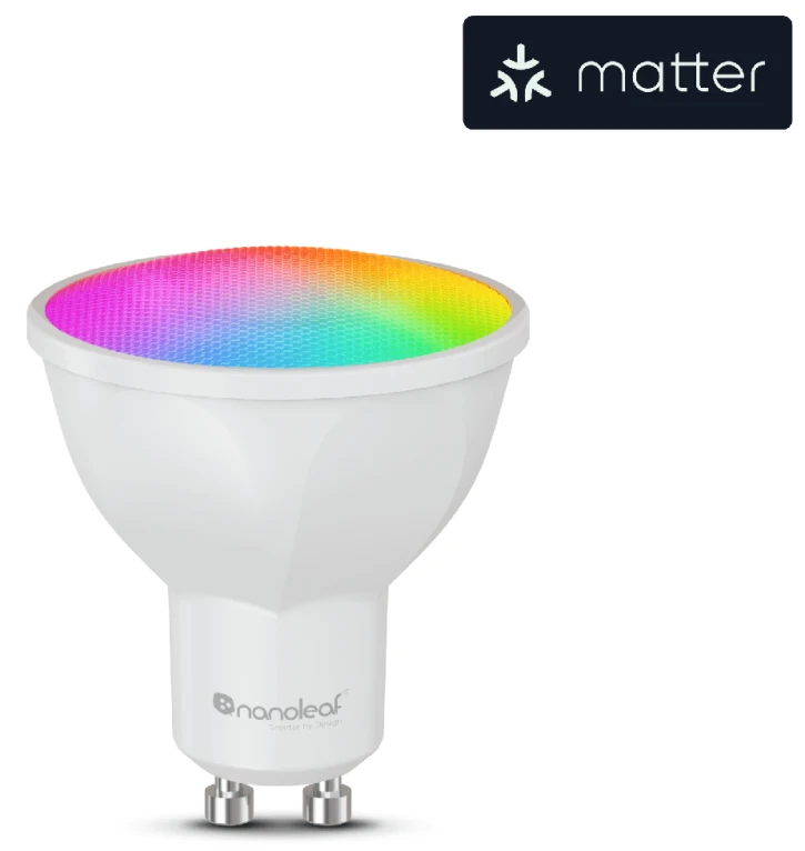 Розумна лампа Nanoleaf Essentials Smart GU10, 5 Вт, Apple Homekit, Matter (NF080B02-1GU10) фото 2