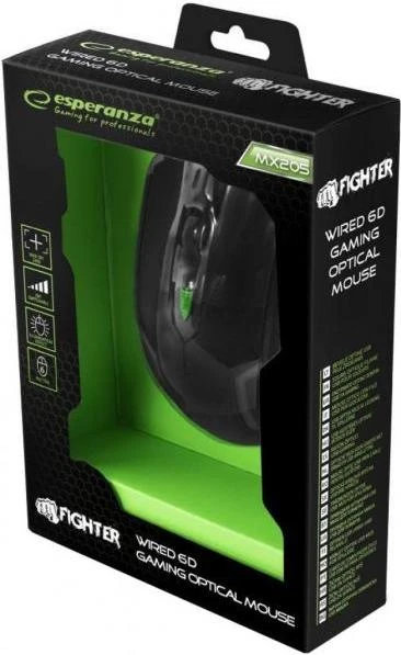 Миша Esperanza MX205 FIGHTER Green (EGM205G) фото 4