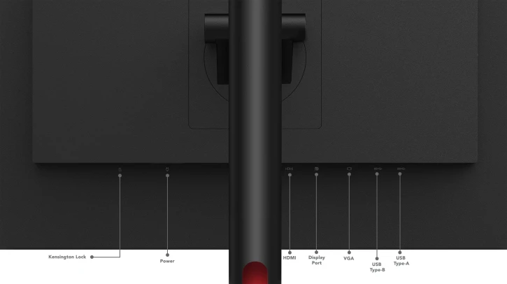 Монитор Lenovo T27i-30 27" Black (63A4MAT1UA) фото 6