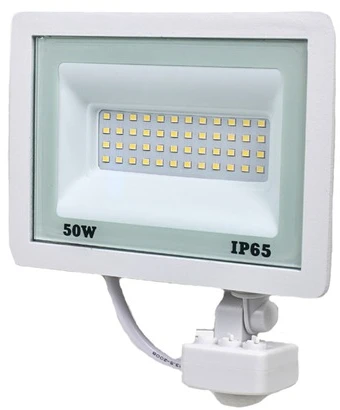Прожектор LED Lightwell LW-FL-W-50-S 50 Вт з датчиком руху