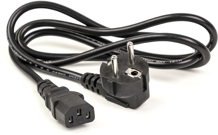 Кабель живлення PowerPlant Schuko CEE 7/7 - IEC 320 C13 1,8 м (CA910656)