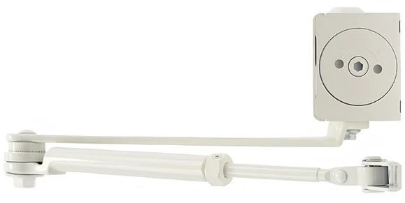 Доводчик дверний Cisa C1611.05.0.45 Professional Plus2 BC STD HO з фіксацією до 120 кг білий (37922) фото 3