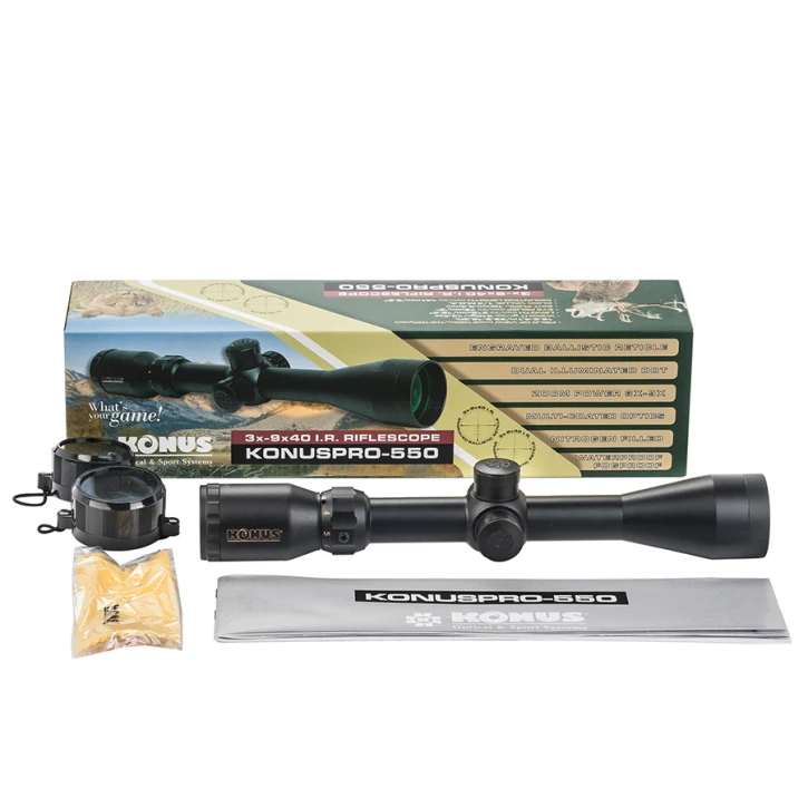 Оптичний приціл Konus KONUSPRO-550 3-9x40 Black (7276) фото 4