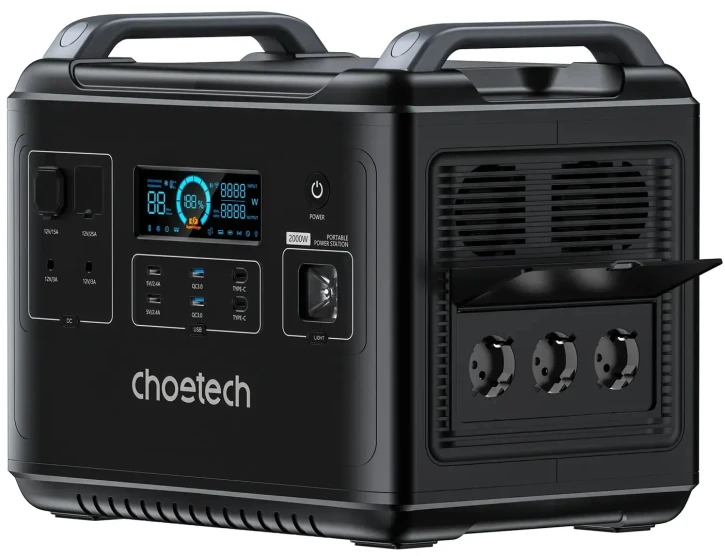 Зарядна станція Choetech BS006 (2000 Вт, 2016 Вт⋅год) фото 3