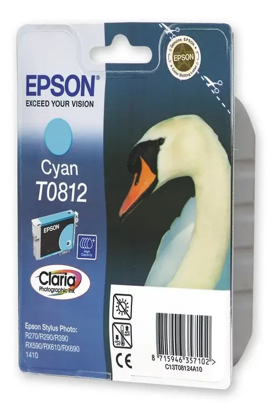 Картридж Epson Т0812 Сyan (C13T08124A/C13T11124A10)