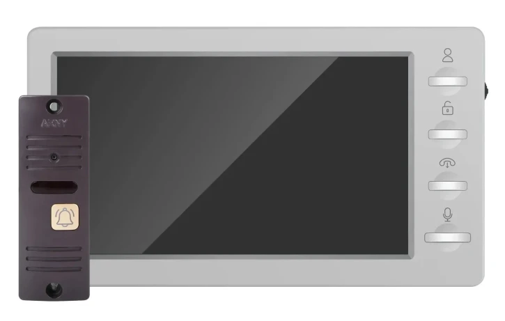 Комплект відеодомофону Arny AVD-7008FHD Light-gray/Brown