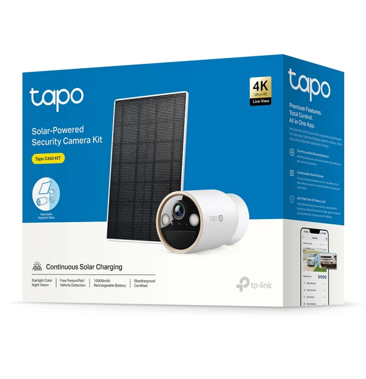 Комплект IP-видеокамера TP-Link TAPO C460 KIT + солнечная панель фото 12