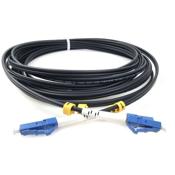 Патч-корд оптичний E-server duplex LC - LC (MM, 50/125, OM3 LSZH) 5 м (ES-LC-LC/UPC-5-MM-D)