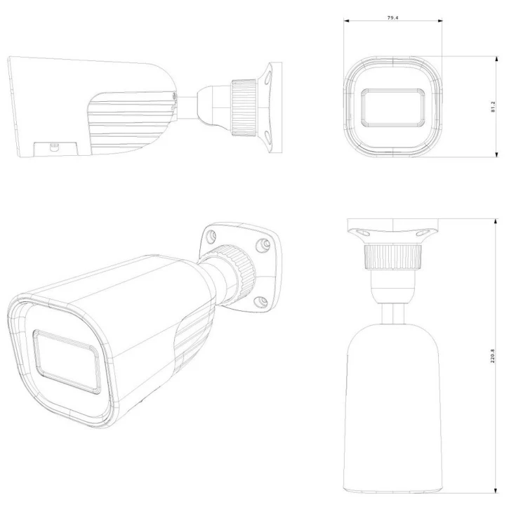 IP-видеокамера Provision-ISR BMH-340ADSN-28 (2.8 мм) фото 2