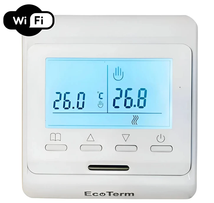 Терморегулятор EcoTerm Digital Wi-Fi White