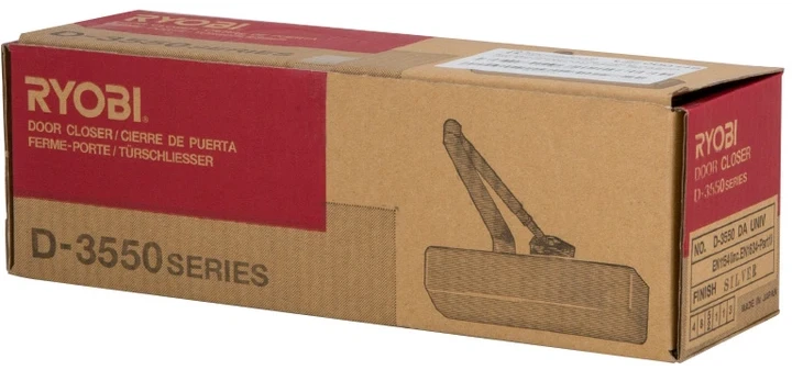 Доводчик дверной Ryobi 3550 DS-3550P BC/DA PRL_HO_ARM EN_1-5 до 100 кг 1250 мм Silver (RY27000005123) фото 11