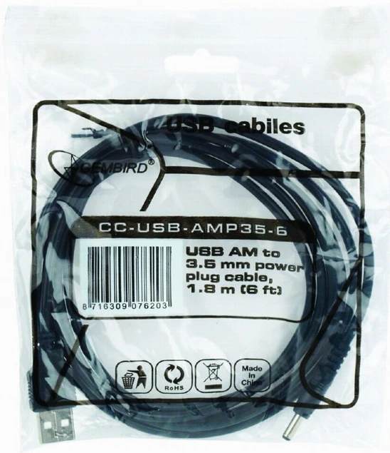 Кабель Cablexpert USB-AM на вилку 3.5 мм, 1.8 м (CC-USB-AMP35-6) фото 4