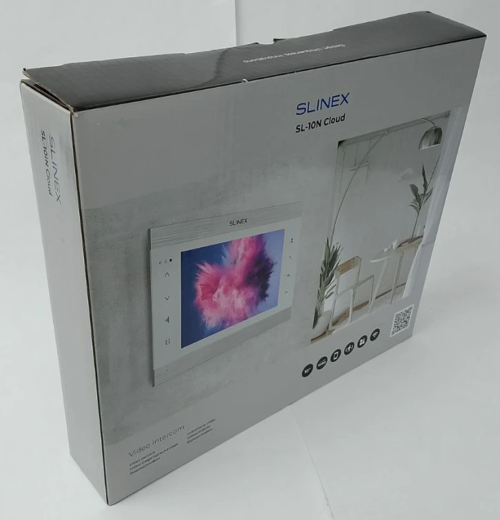 (Уценка) Видеодомофон Slinex SL-10N Cloud Silver/White (SL-10N Cloud_S/W) фото 3