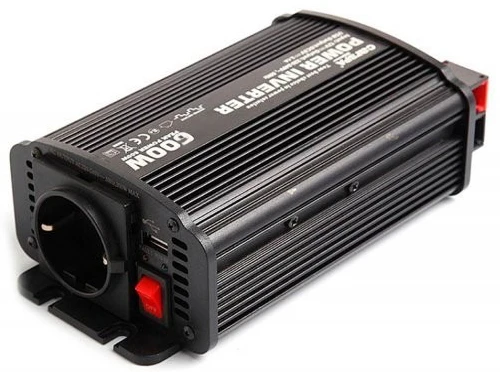 Инвертор напряжения Carspa-600-122 (600Вт), 12/220V, с аппроксимированной синусоидой фото 3