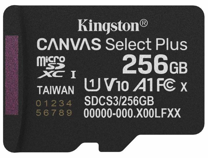 Карта пам'яті Kingston MicroSDXC 256GB UHS-I Class 10 (SDCS3/256GBSP)