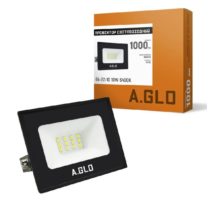 Прожектор світлодіодний A.GLO GL-22-10 10W 6400K (000058902)