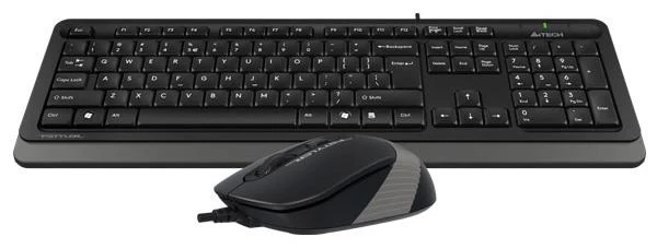 Комплект дротовий клавіатура + миша A4Tech F1010 Gray фото 2