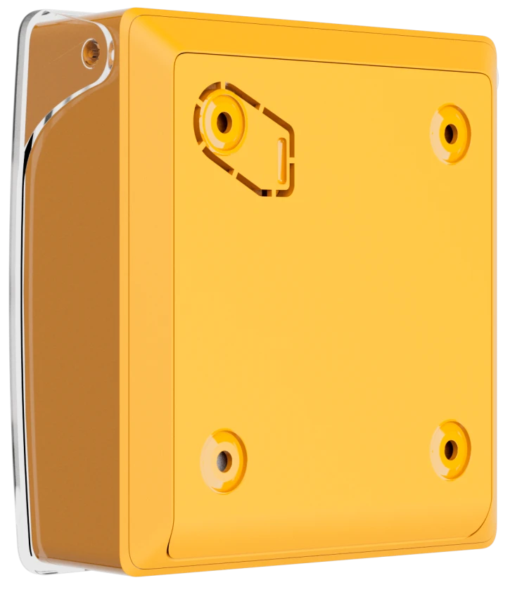 Бездротова програмована кнопка з механізмом скидання Ajax ManualCallPoint Jeweller Yellow (87651.171.NC1) фото 4