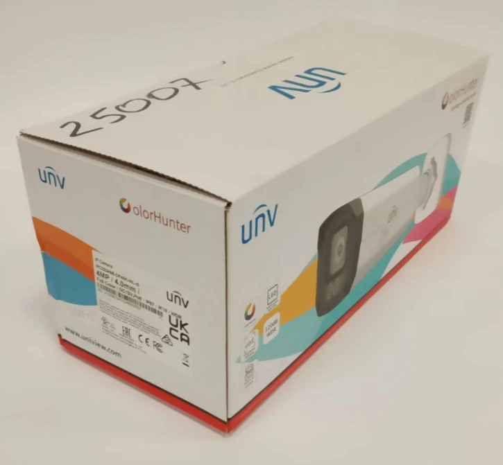 (Уцінка) IP-відеокамера вулична Uniview IPC2224SE-DF40K-WL-I0 White фото 2