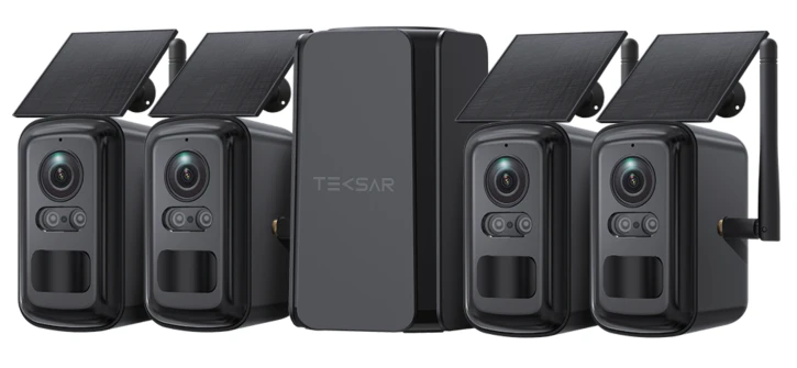 Комплект відеоспостереження Tecsar SKT-S4-F-B