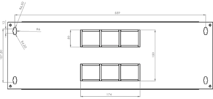 Шафа настінна CMS 4U, 600х400х284 мм L-type (UA-MGSW1L44G) фото 2