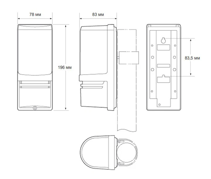 Инфракрасный барьер Optex AX-100PLUS фото 3
