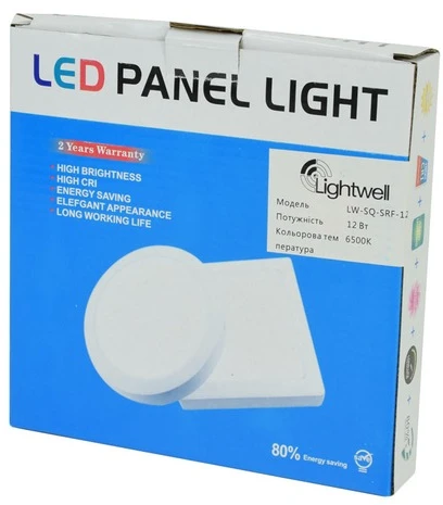 Світильник точковий накладний Lightwell LW-SQ-SRF-12 (12Вт, 6500К) фото 3