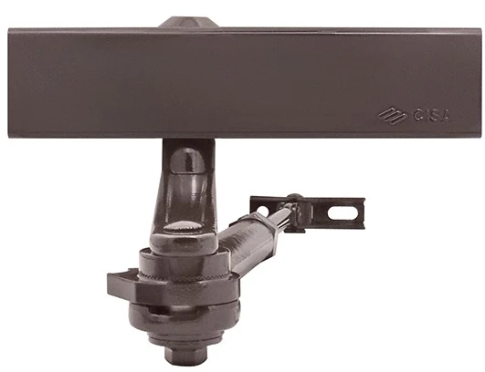 Доводчик дверной Cisa C1611.05.0.88 Professional Plus2 BC STD HO с фиксацией до 120 кг коричневый (37923) фото 2