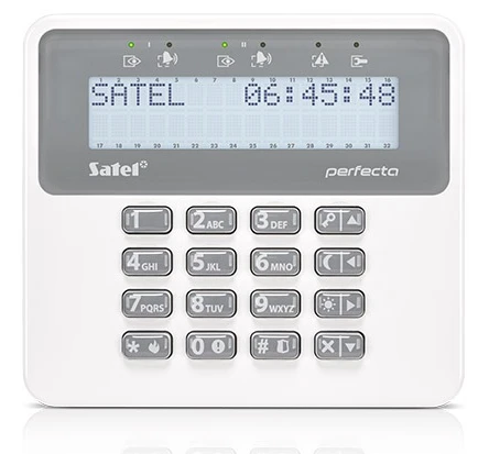 Клавіатура Satel PRF-LCD-WRL White
