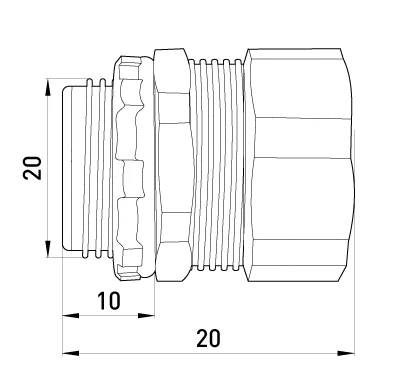 Ввід прямий E.Next e.met.dir.stand.sldx.12 (s045003) фото 2