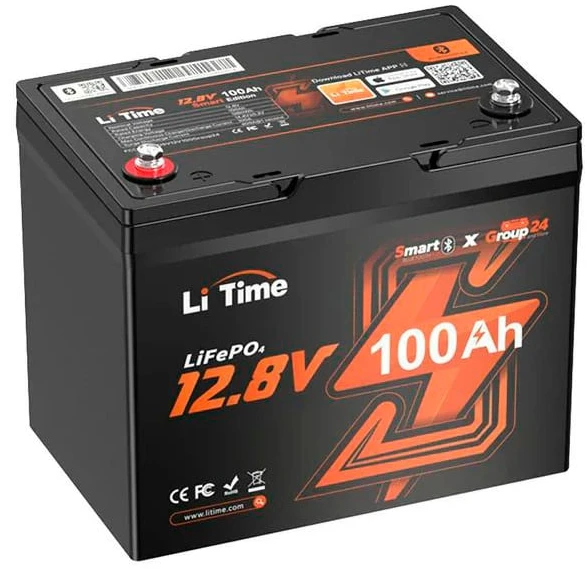 Акумулятор Li Time Group24 L12V100-100-GROUP24-BT-4-A70 Bluetooth (44-00513)