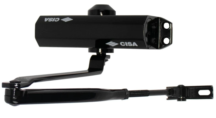 Доводчик дверний Cisa 60460/60470.03.0.44 STD до 80 кг чорний (37897)